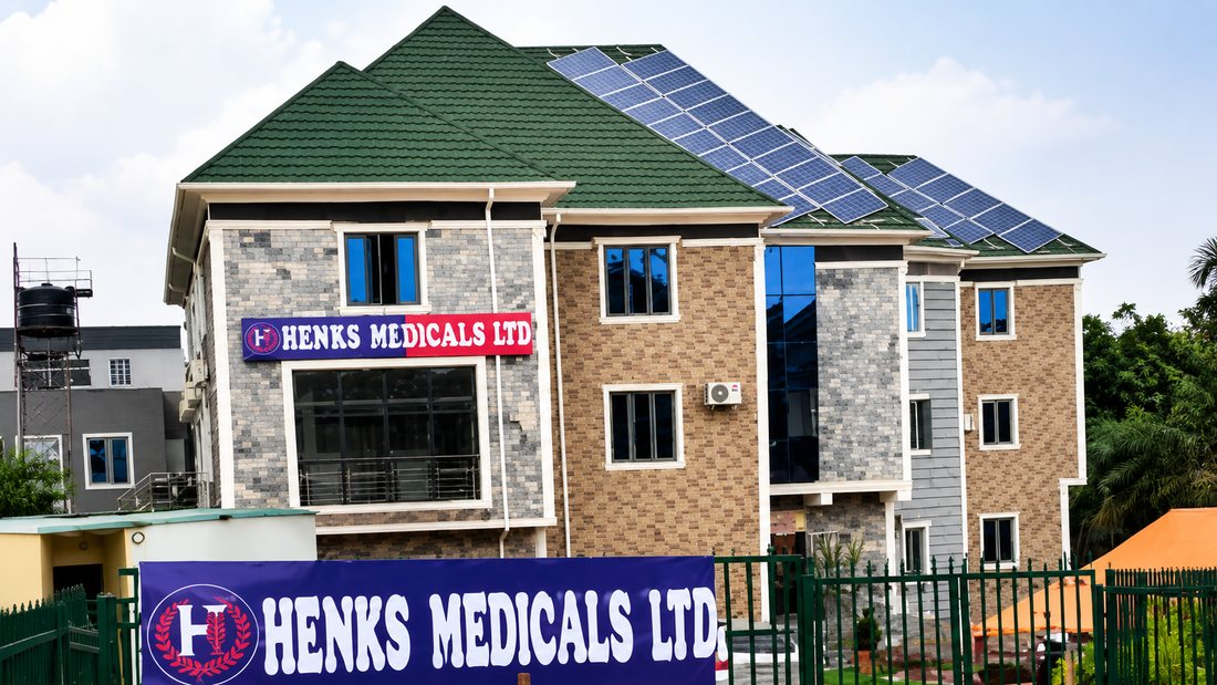 Henks Medicals Ltd headquarters building in Gaduwa District, Abuja