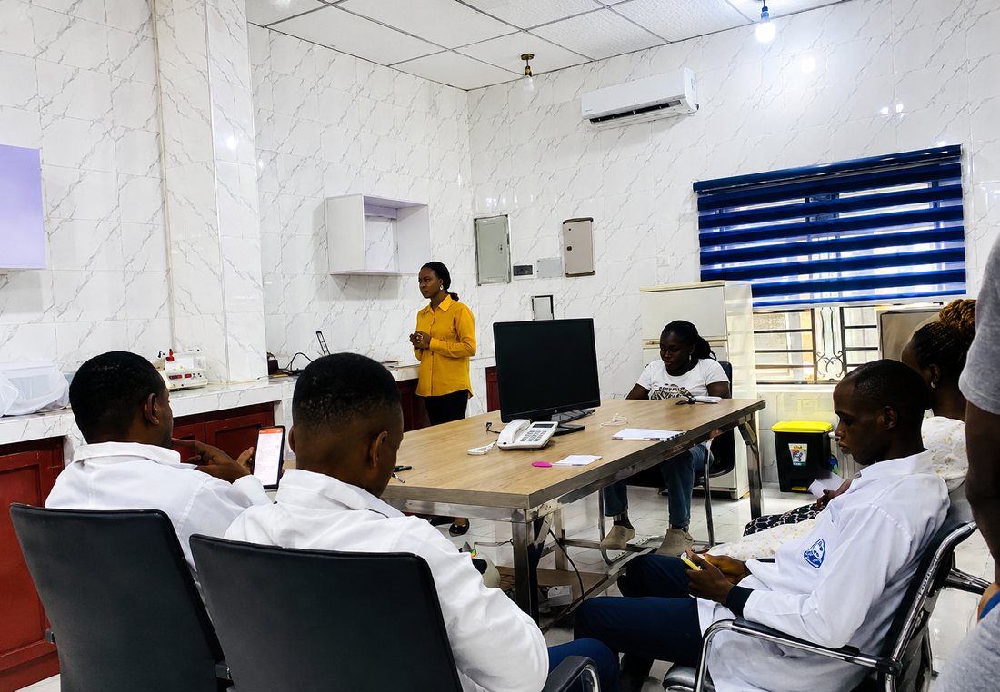 Henks Medicals team during a briefing